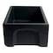 Alfi Brand 30" Black Matte Reversible Smooth / Fluted Single Bowl Fireclay Farm Sink AB3018HS-BM - alternate 9